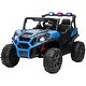 preview thumbnail 30 of 28, Qaba 24V Dual Motor Kids Ride-On Car, 2 Seater, Parental Remote, 3 Speed, LED Lights, White