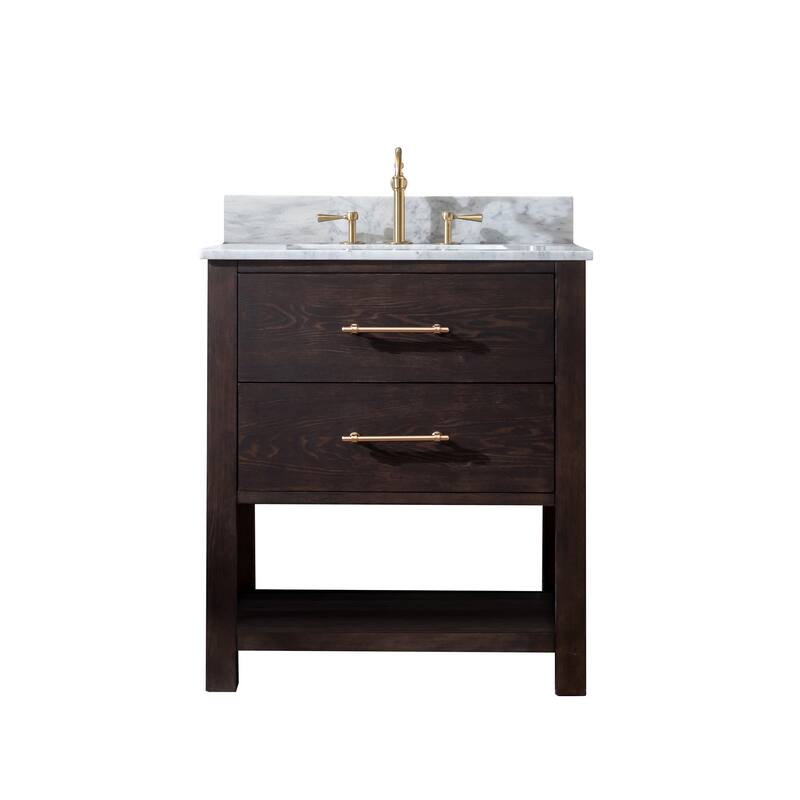 Sudio Design Bathroom Vanity Windwood Collection. - 30" Single Sink - Brown Oak