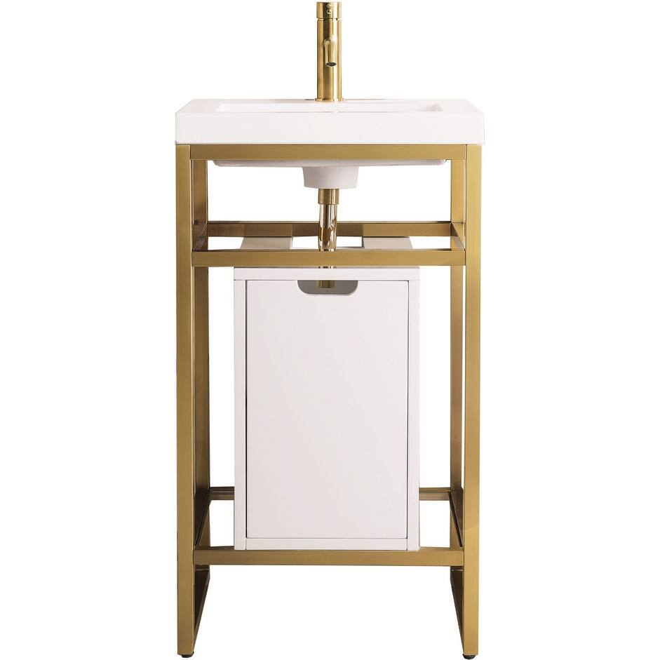 James Martin Vanities C105V20SCGWWG Boston 19-5/8" Rectangular