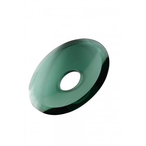 Replacement Waterfall Faucet Green Glass Disc Plate Renovators Supply