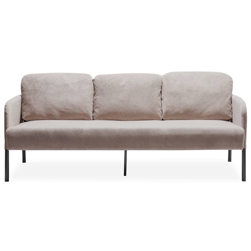 67.72" Fabric 3-Seater Sofa for Small Spaces with Soft Fabric - Beige