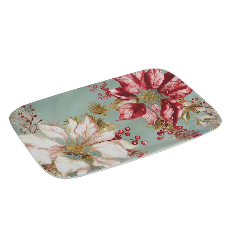 Certified International Winters Joy Rectangular Platter 14" x 10" - 14" x 10"