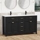 preview thumbnail 13 of 143, Modern Bathroom Vanity with Sink & Faucet Storage Cabinet Set