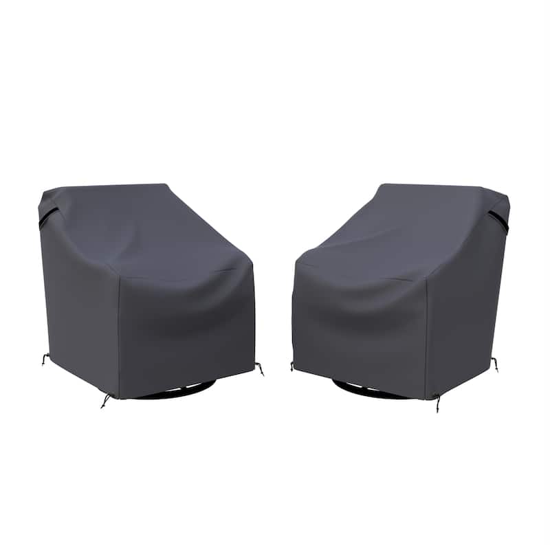 Forever Patio Furniture Cover For Outdoor Wicker Rocking Lounge Chairs with Swivel Base - 35.88 x 31 x 32