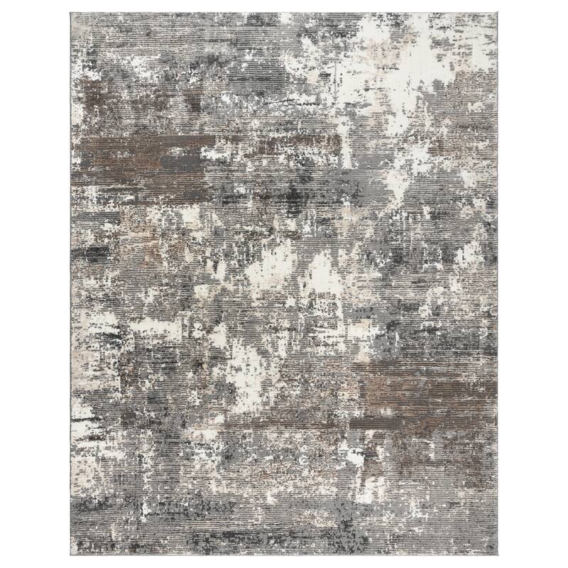 Gertmenian Kielo Modern Abstract Soft Polyester High-Low Style Indoor Area Rug Collection