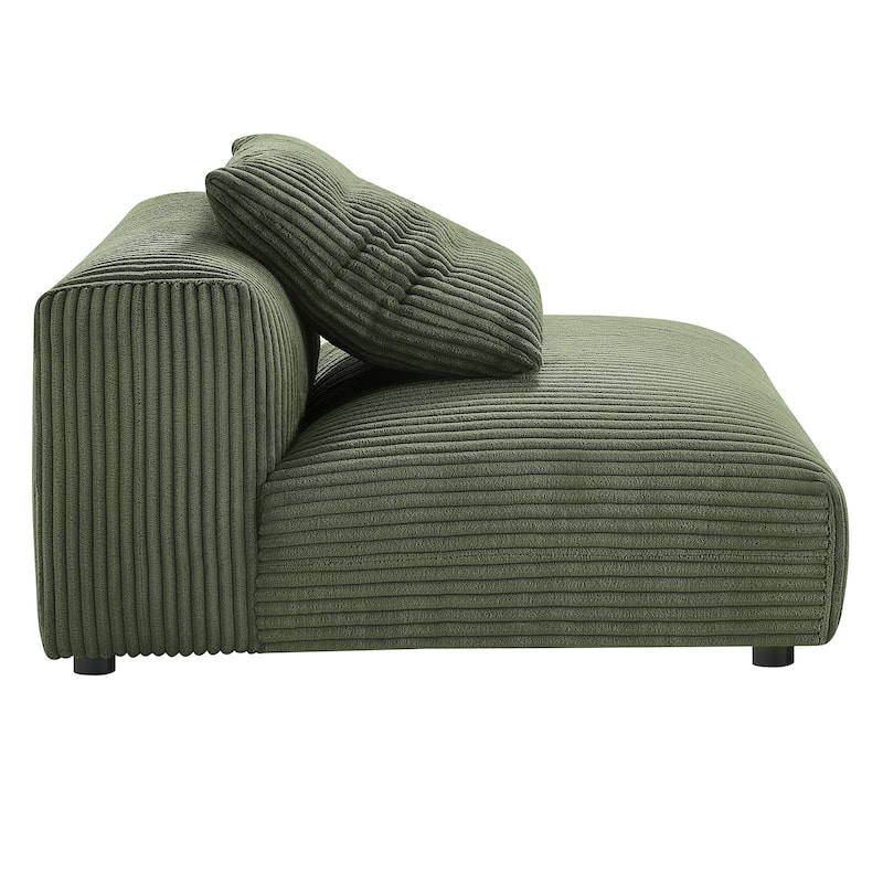 Solace 3-Piece Modular Corduroy Upholstered Sofa