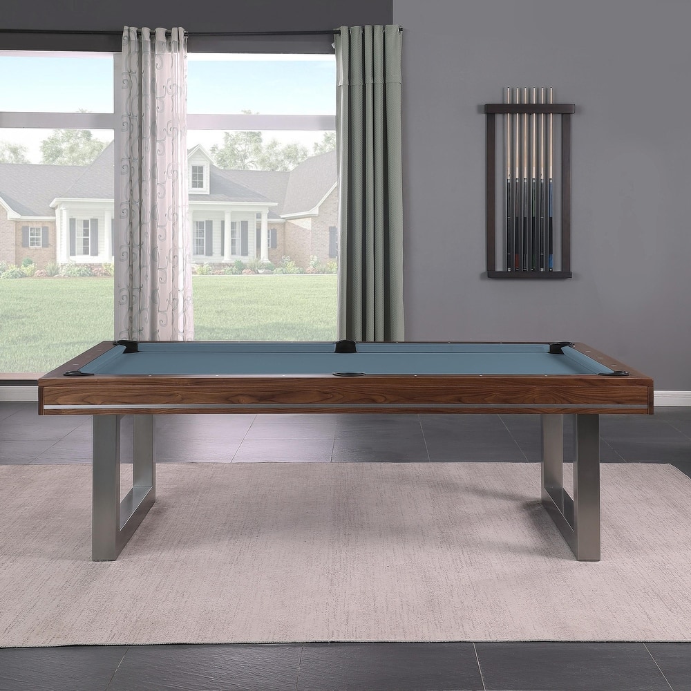 Walnut Harmony 7ft Billiard Slate Pool Table with Dining Top