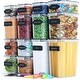 preview thumbnail 1 of 7, Airtight Food Storage Container Set 14 PC Kitchen & Pantry Organization BPA Free Plastic Canisters with Durable Lids Ideal
