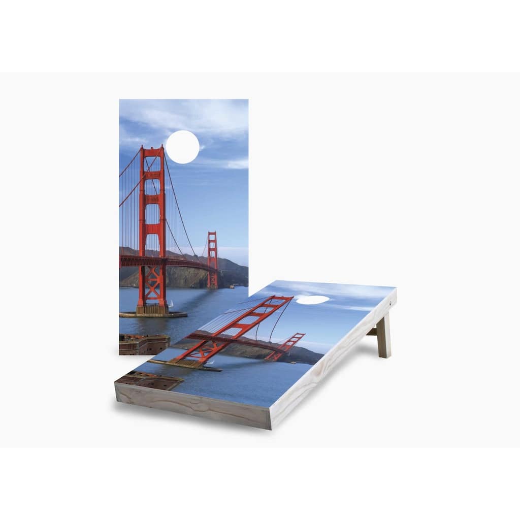 San Francisco Golden Gate Bridge Cornhole Game (Choose Wraps or Boards)