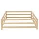 preview thumbnail 67 of 70, Toddler Montessori Bed Kids Floor Bed Frame with Fences, No Slats Wood Frame Bed for Kids Girls Boys Children's Room