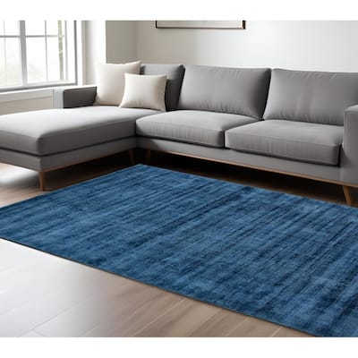HomeRoots Striped Transitional Rectangle Area Rug