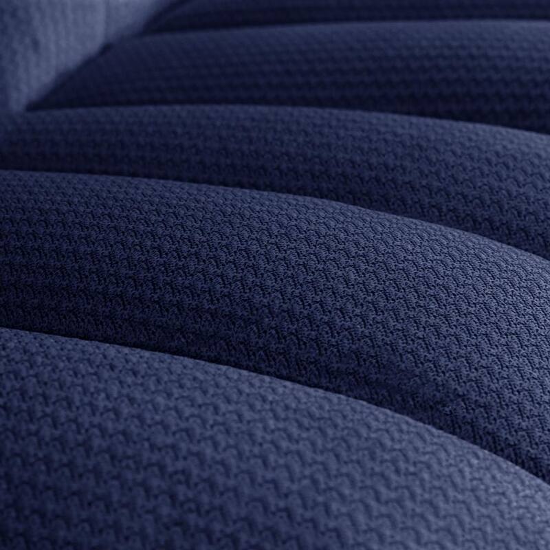 MCombo Power Reclining Loveseat Sofa with Heat and Massage, Fabric PR648