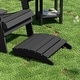 preview thumbnail 7 of 12, WINSOON All Weather HIPS Outdoor Folding Ottoman Adirondack Chair Footrest