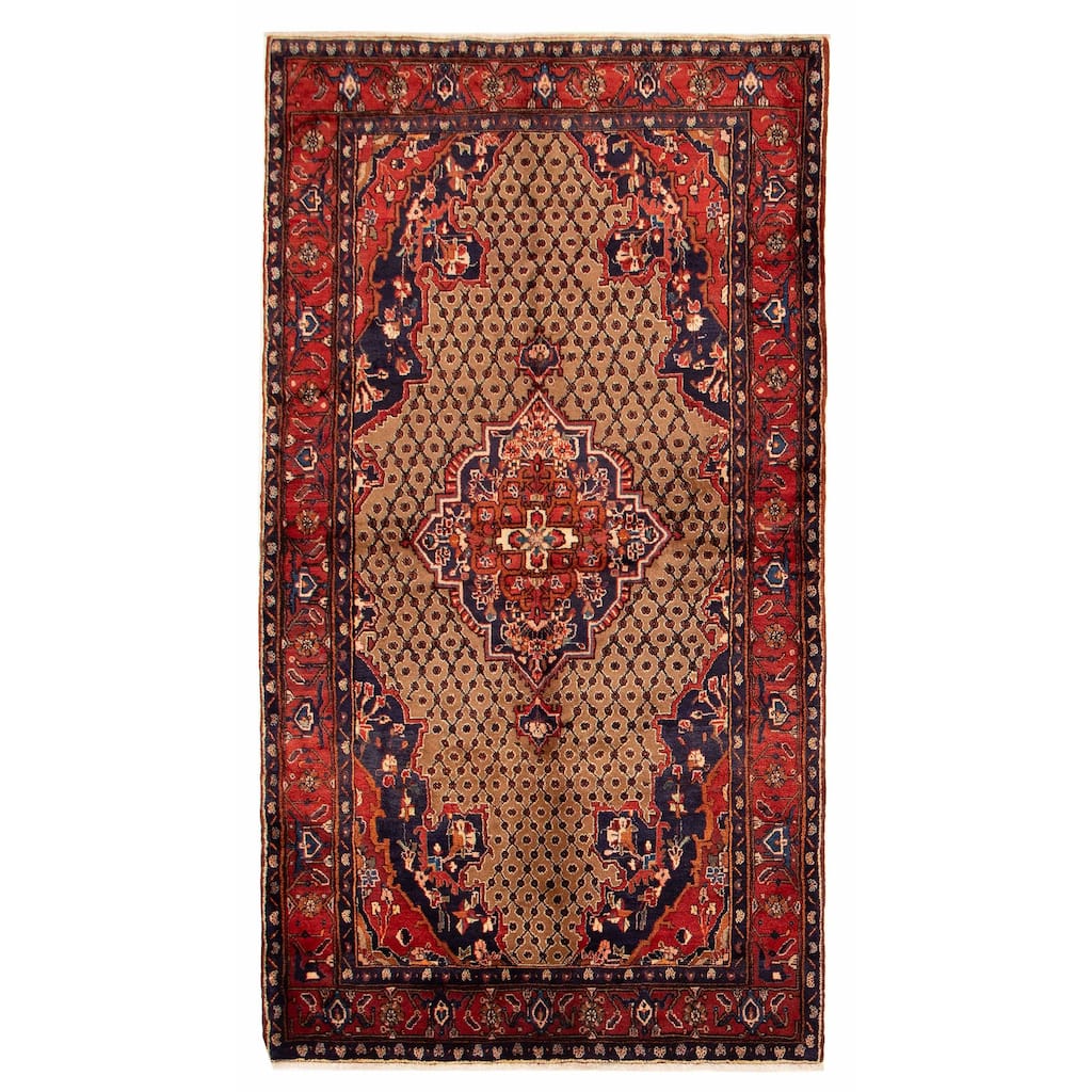 Anatolian Vintage Brown Rug 5'3" x 9'8" - 5'3 x 9'8