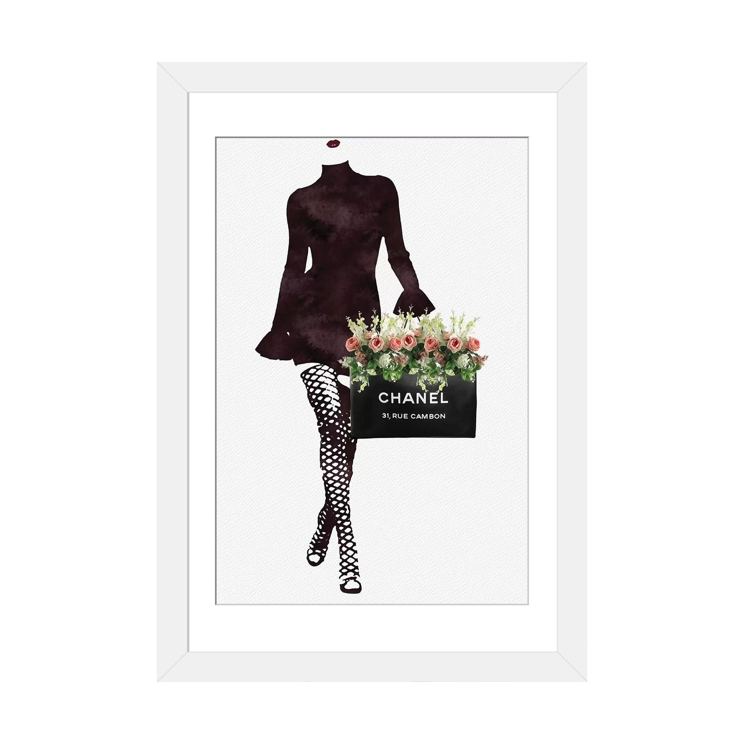 iCanvas Fashion Floral Shopping Bag by Pomaikai Barron - Bed Bath &  Beyond - 37462169