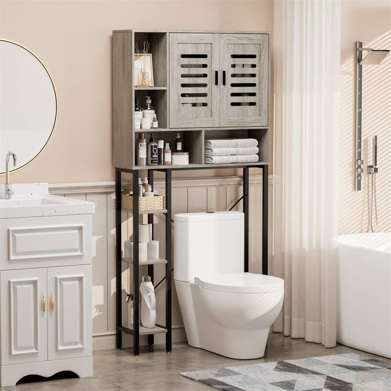 Over The Toilet Storage - 8.86"D x 32.28"W x 65.75"H