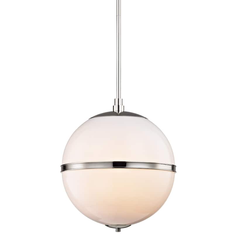 Crystorama Lighting Group Truax 3 Light 16" Wide Pendant with White