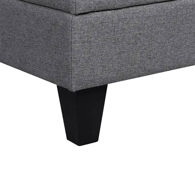 Modular Sectional Sofa Couch L Shaped With Chaise Storage Ottoman and Side Bags For Living Room