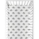 preview thumbnail 1 of 4, Sweet Jojo Designs Grey and White Fitted Crib Sheet for Mint Watercolor Elephant Safari Collection