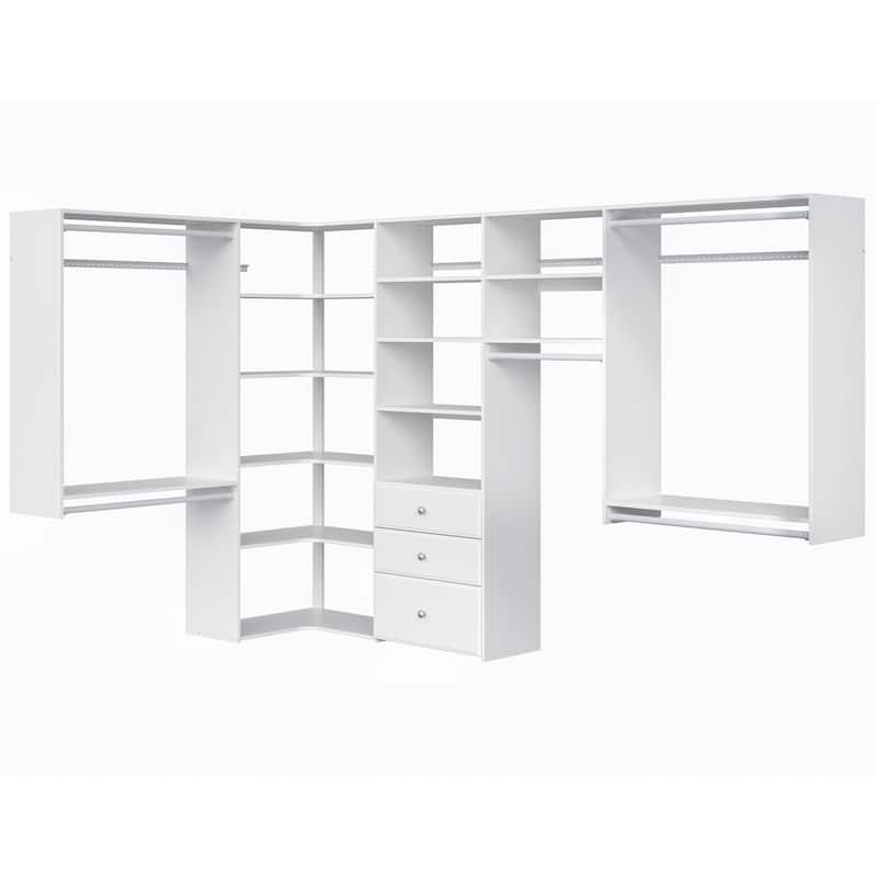 Easy Track Ultimate Corner Laminate Closet Kit