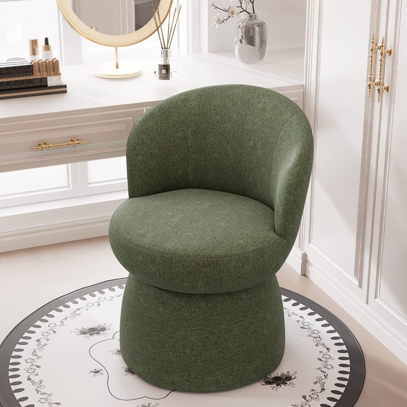Swivel Modern Accent Chair, Armless Barrel Chairs for Living Room