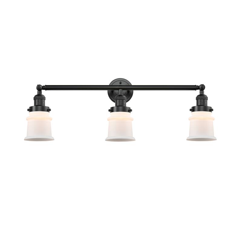 Innovations Lighting Canton - 3 Light 30" Bath Vanity Light - Oil Rubbed Bronze/Matte White