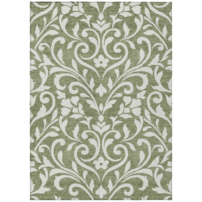 Machine Washable Indoor/ Outdoor Chantille Traditional Rug