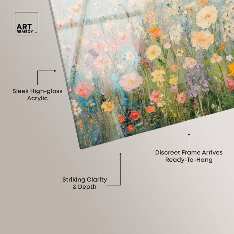 Soft Focus Flora II Acrylic by Art Remedy, Ready to Hang