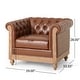 preview thumbnail 44 of 51, Castalia Chesterfield Tufted Club Chair by Christopher Knight Home - 39.00" L x 33.50" W x 28.00" H