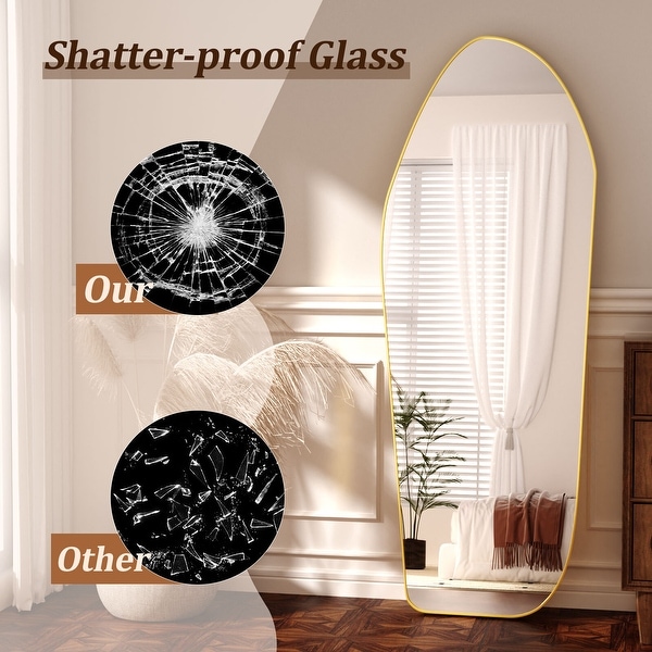 Irregular Full Lenghth Mirror Wall Decor - On Sale - Bed Bath