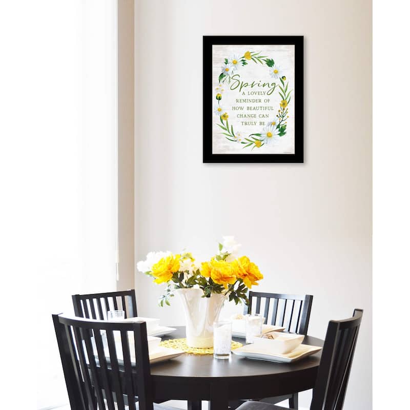 TrendyDecor4U Contemporary "Spring Reminder" Framed Print Wall Art
