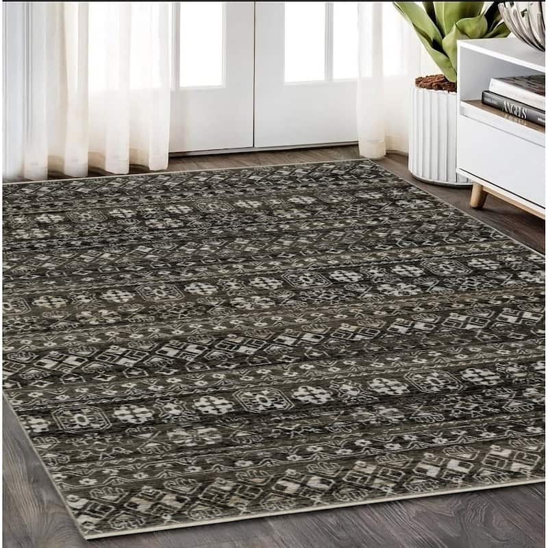 HomeRootsTribal Traditional Runner Area Rug - 92.52' X '62.99' X '0.32