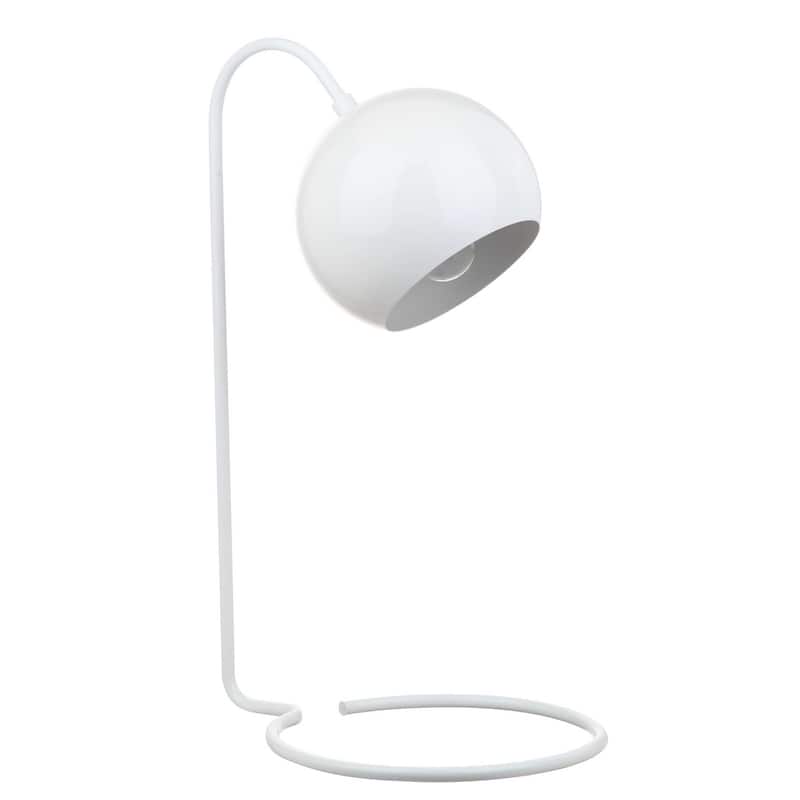 SAFAVIEH Lighting 22-inch Bartolo White Task LED Table Lamp - 14"x11"x22"