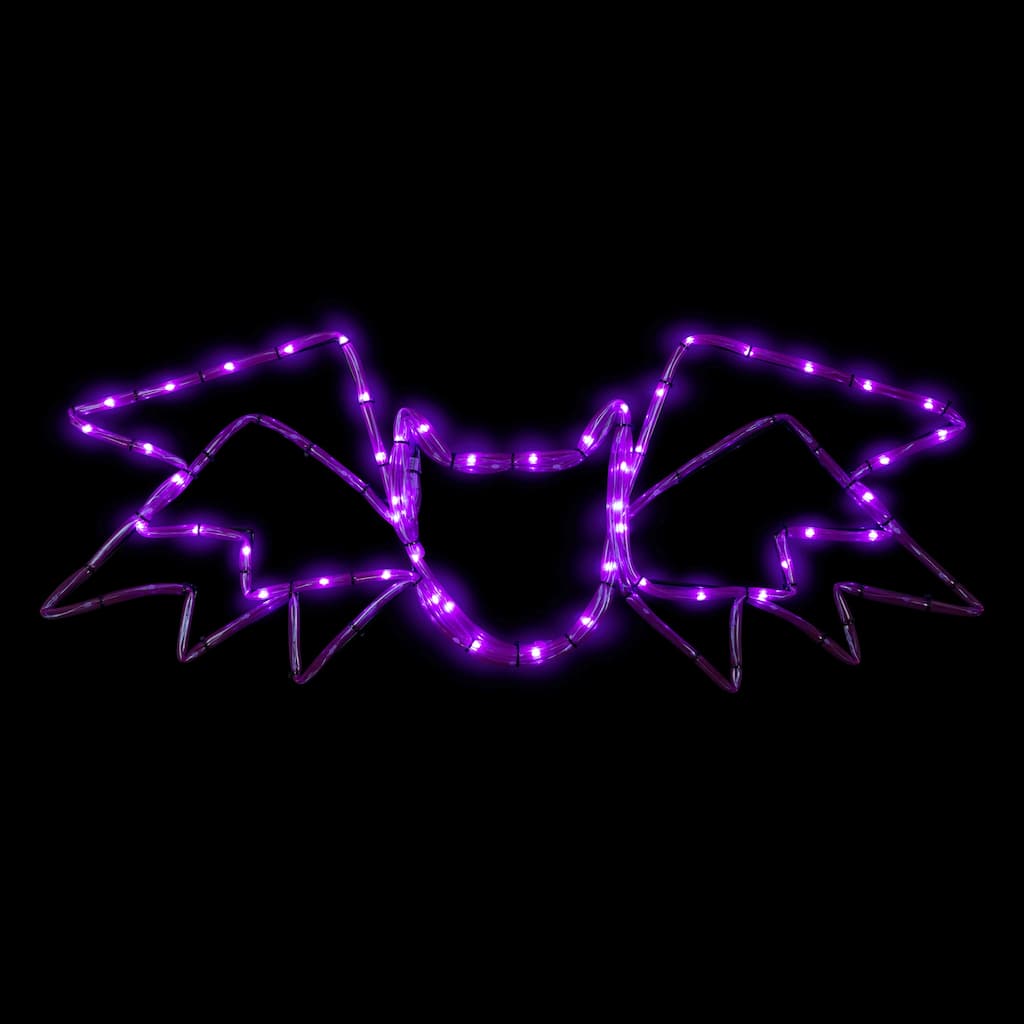 23.5" Lighted Bat Window Silhouette Halloween Decor