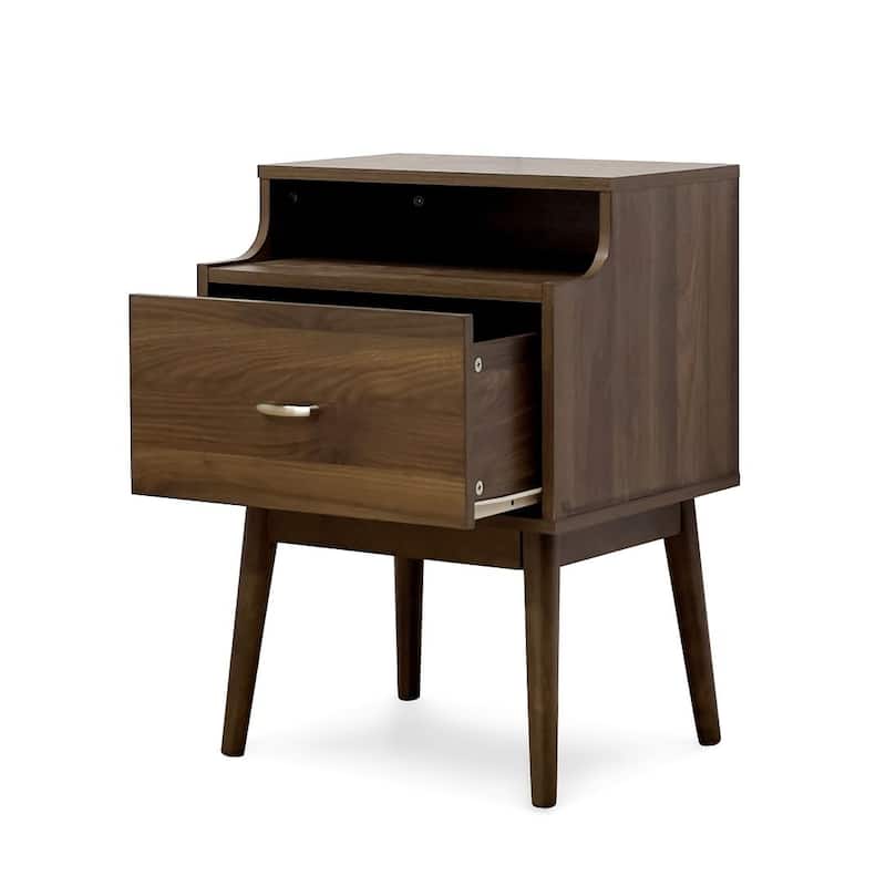 Mid-Century Modern Design 1-Drawer Nightstand by Christopher Knight Home