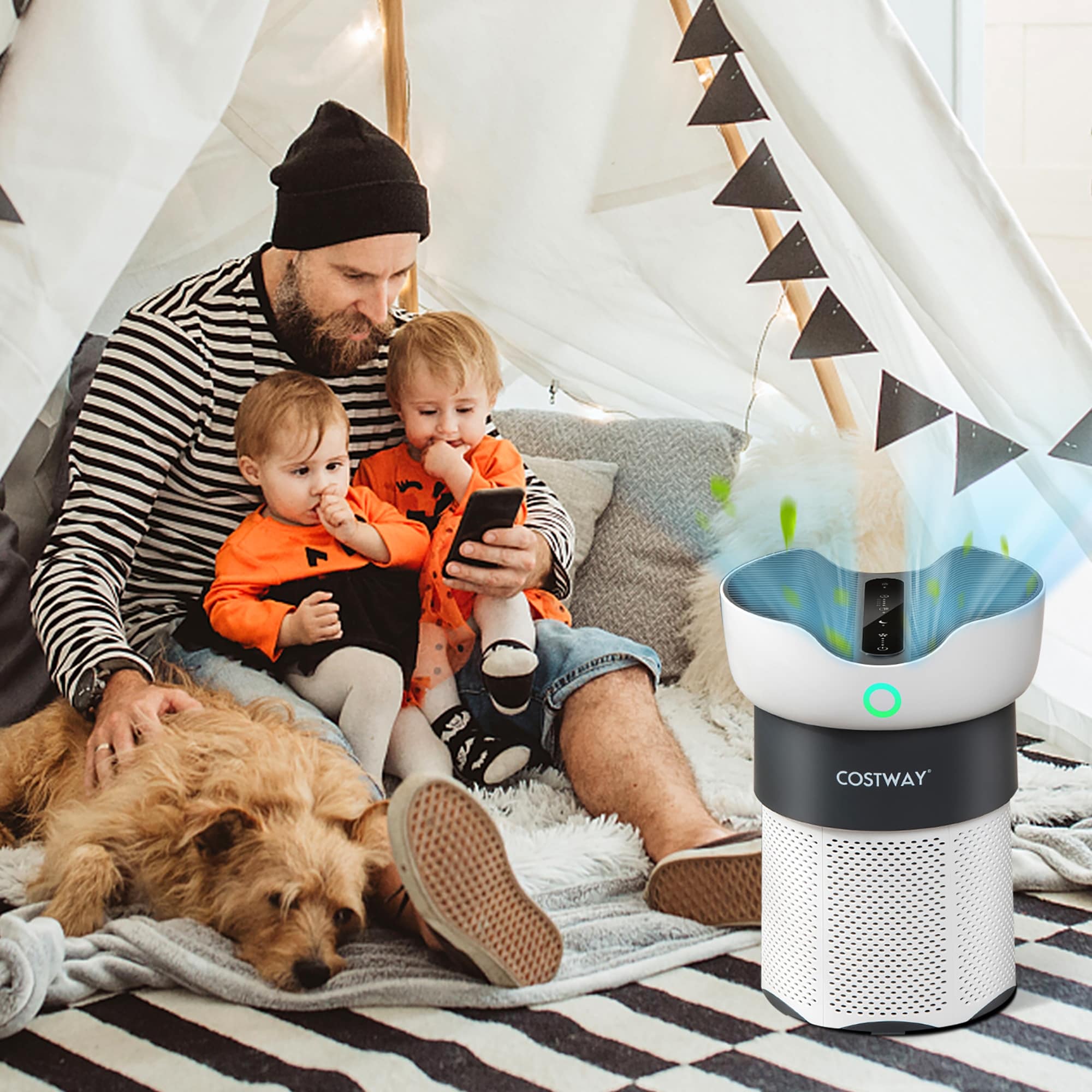 Air Purifier for Home Office up to 1300 Sq Ft H13 True HEPA Filter