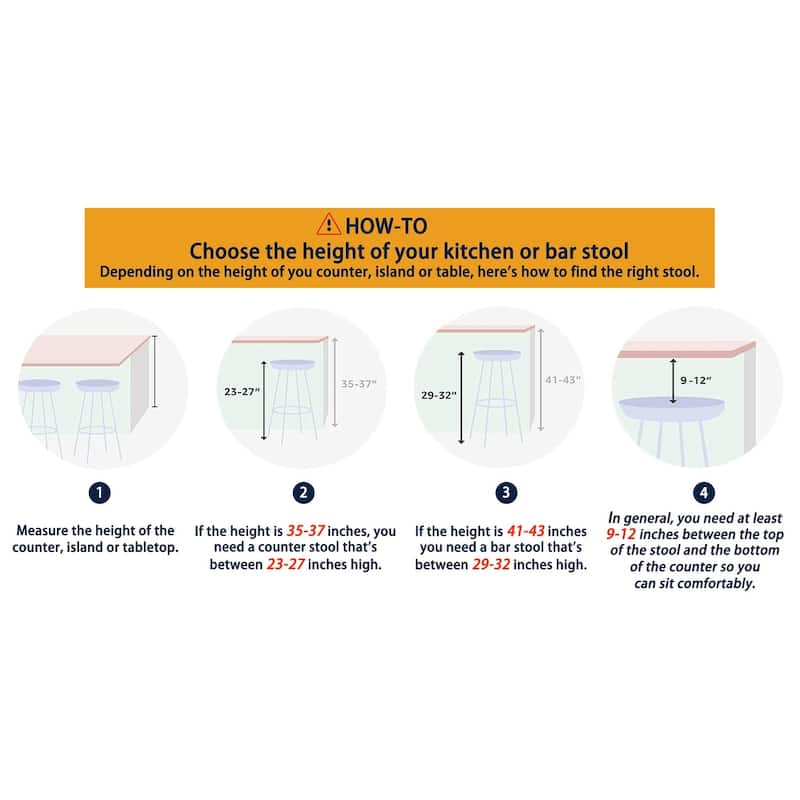 Glitzhome 26 or 31 Inches Modern Upholstered Swivel Counter Height Bar Stools