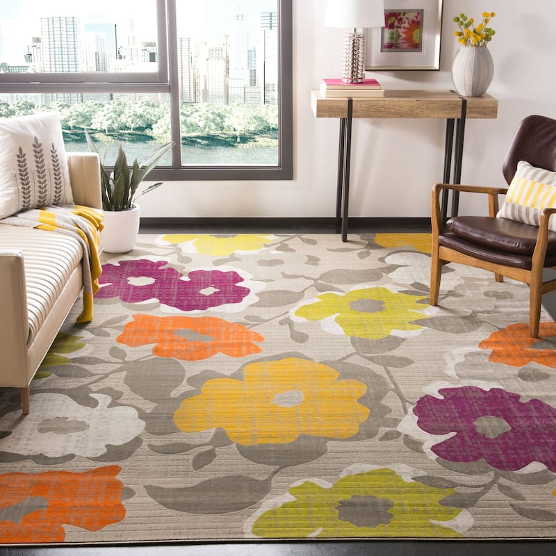SAFAVIEH Porcello Lavada Contemporary Floral Rug