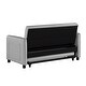 preview thumbnail 6 of 5, Twin Sofa Bed with Pull-Out Sleeper and Pillow, Modern 57'' Upholstered Sleeper Sofa for Living Room, Gray