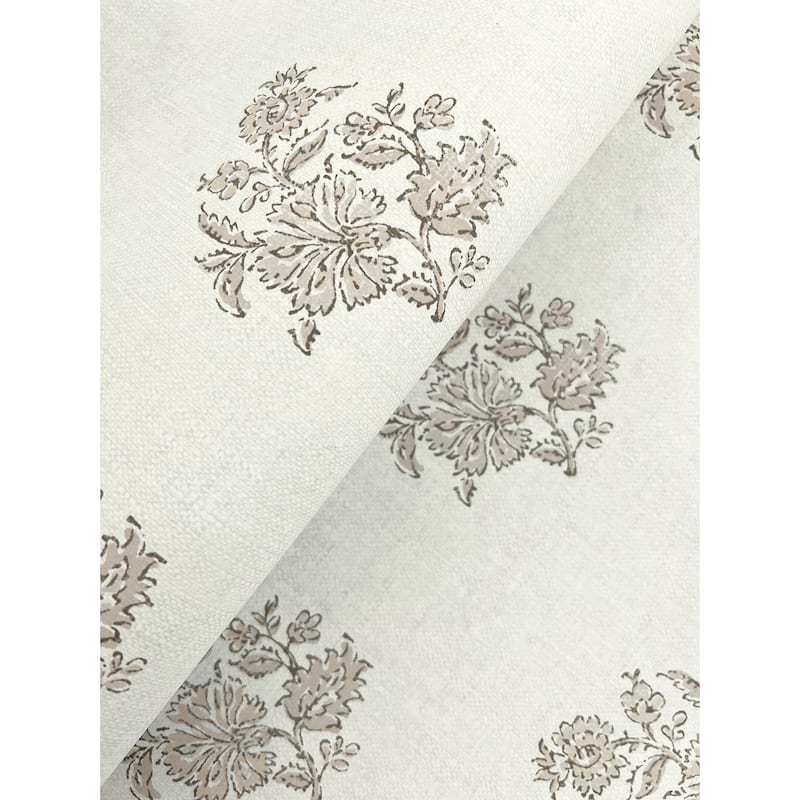 Overbrook Taupe Bouquet Toss Wallpaper