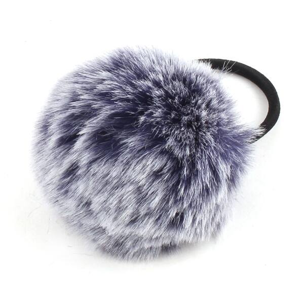 Shop Faux Fur Ball Decor Stretchy Band Diy Hairstyle Ponytail