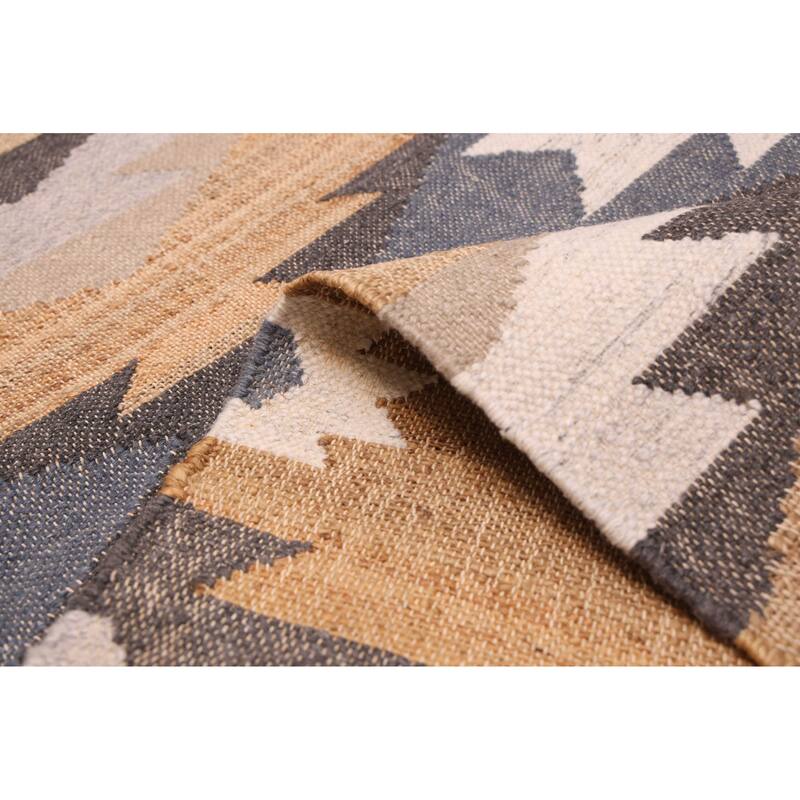 ECARPETGALLERY Flat-Weave Palas Denizli Tan Kilim - 5'4 x 7'6