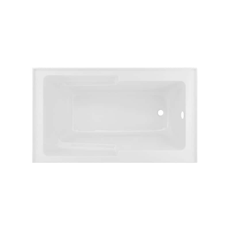 Voltaire 48 X 30" Right-Hand Drain Alcove Integrated Armrest Bathtub With Apron - 48x30 Right