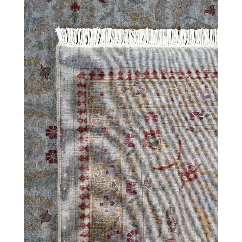 Overton Hand Knotted Wool Vintage Inspired Modern Contemporary Overdyed Gray Area Rug - 10' 1" x 14' 5"