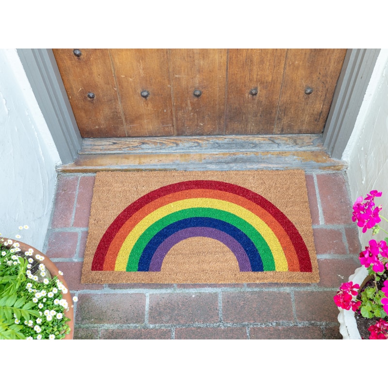 Coir Outdoor Doormat, Brown
