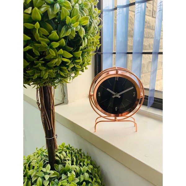 Lauren Taylor- Copper Table Clock - 8x5x5". Opens flyout.