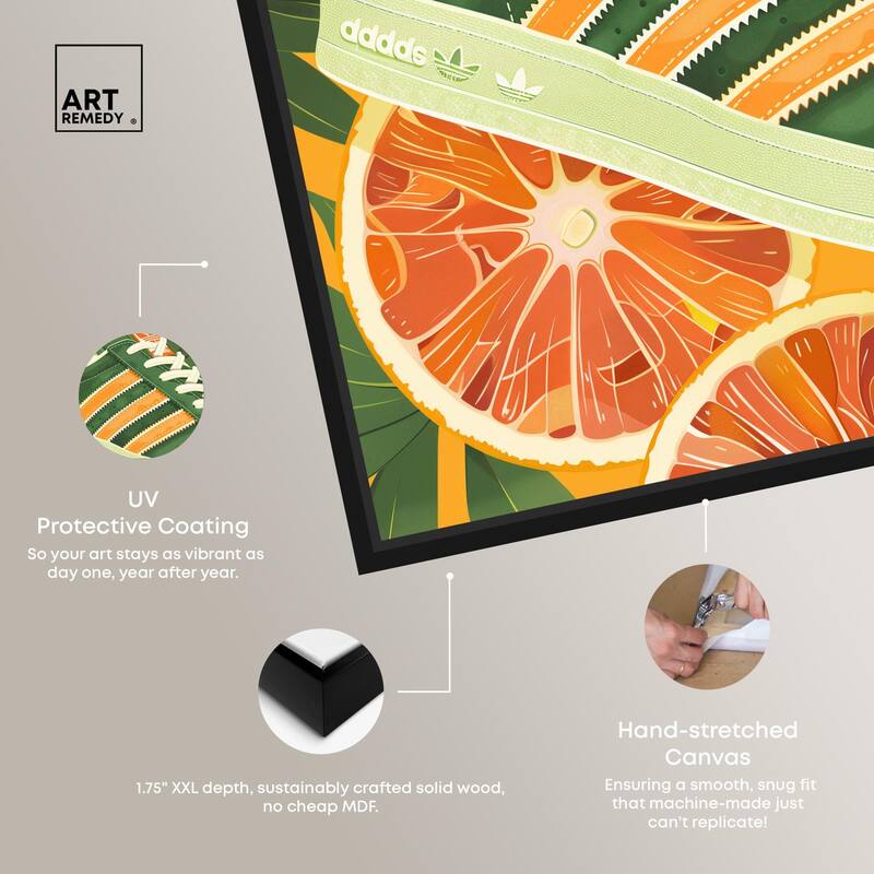 Citrus Sneaker Canvas by Art Remedy