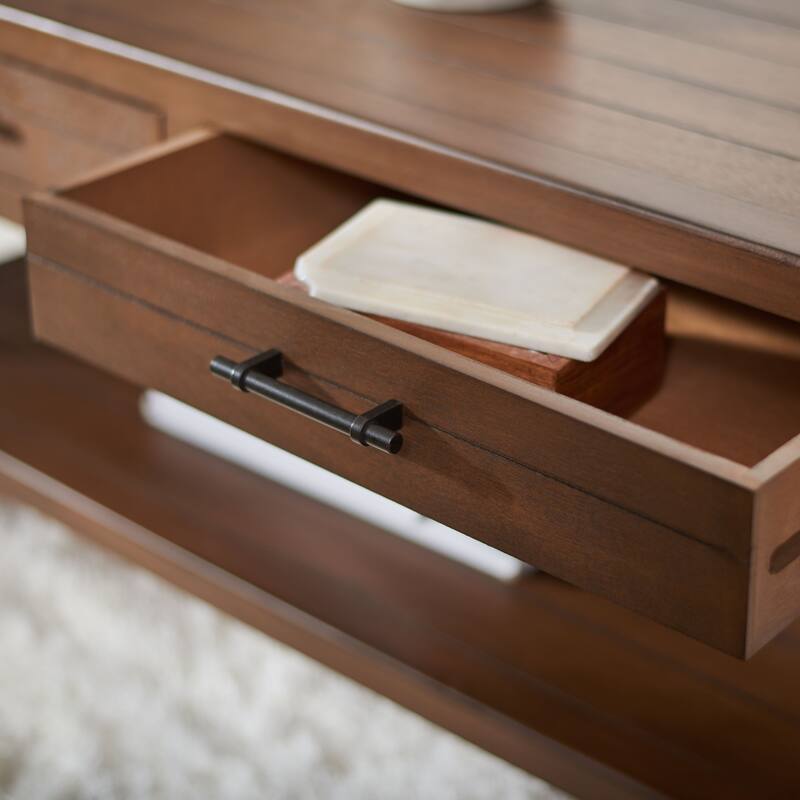 SAFAVIEH Filbert 2-Drawer Bottom Shelf Coffee Table - 37.8" W x 19" L x 19" H