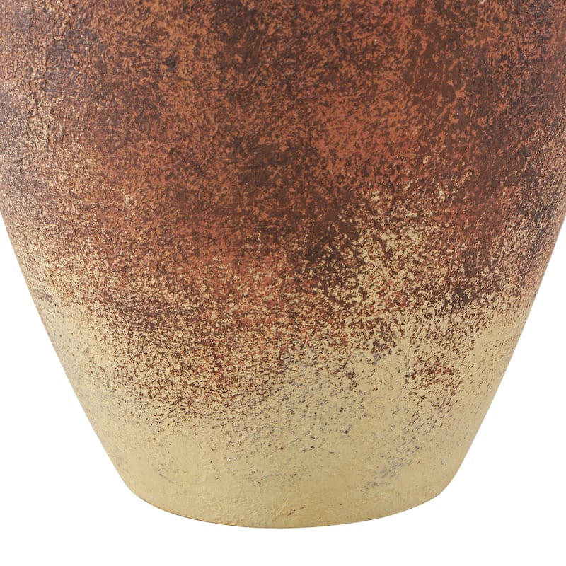 Copper Magnesium Oxide Textured Ombre Antique Amphora Vase