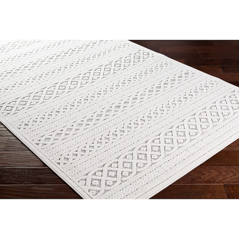 Gaines Indoor/ Outdoor Geometric Stripe Area Rug